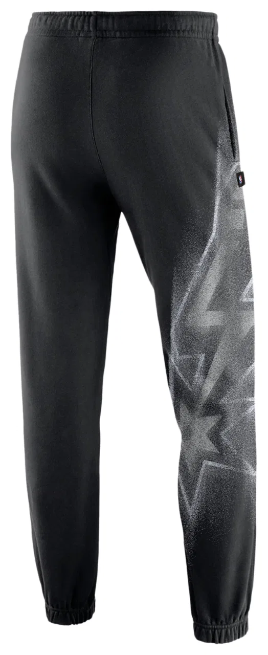 Мужские спортивные штаны утепленные Therma-FIT Spurs Basketball Icon Nike, белый/черный — фото 2