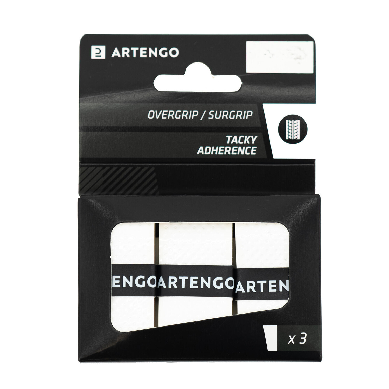 

Лента для захвата Tennis Tacky Overgrip, 3 шт., черная ARTENGO, черный
