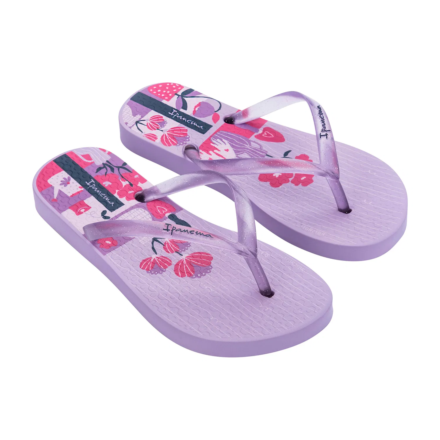 Детские вьетнамки для девочек с принтом Temas Girls Kids Ipanema, Violett