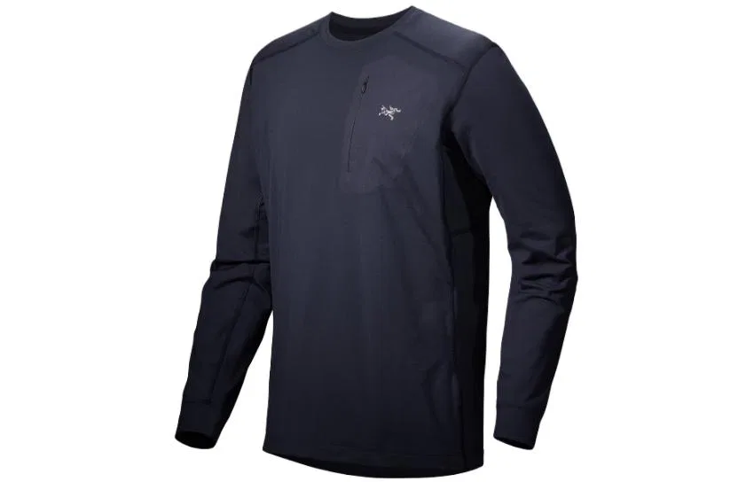 Мужской свитшот с длинным рукавом RHO LT Arcteryx, Black Sapphire