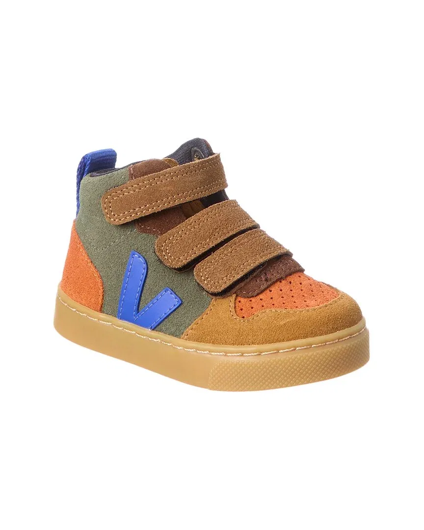 Детские кроссовки VEJA Small V-10 Mid с замшевым верхом, синий