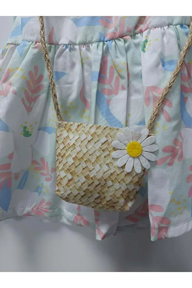 Детское платье для девочек хлопковое Mnk Baby&Kids, Green — фото 2