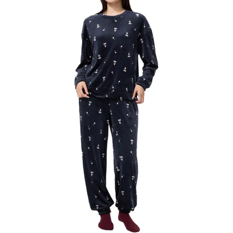 Женский костюм с круглым вырезом UNIQLO, Navy Blue — фото 3