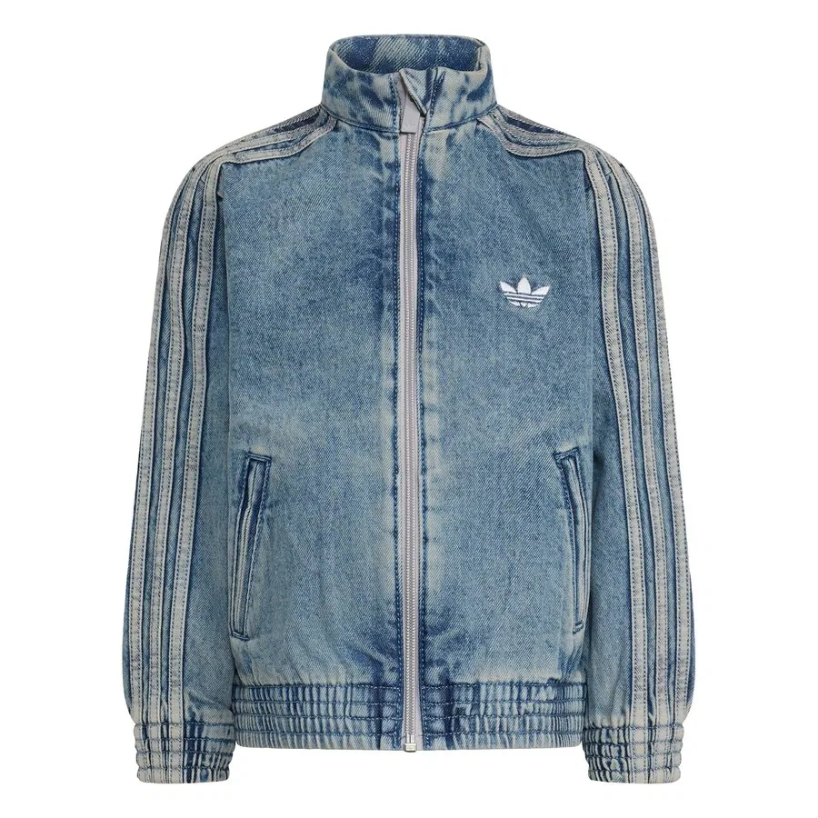 Куртка ADIDAS ORIGINALS Between-Season 'Firebird' из синего денима
