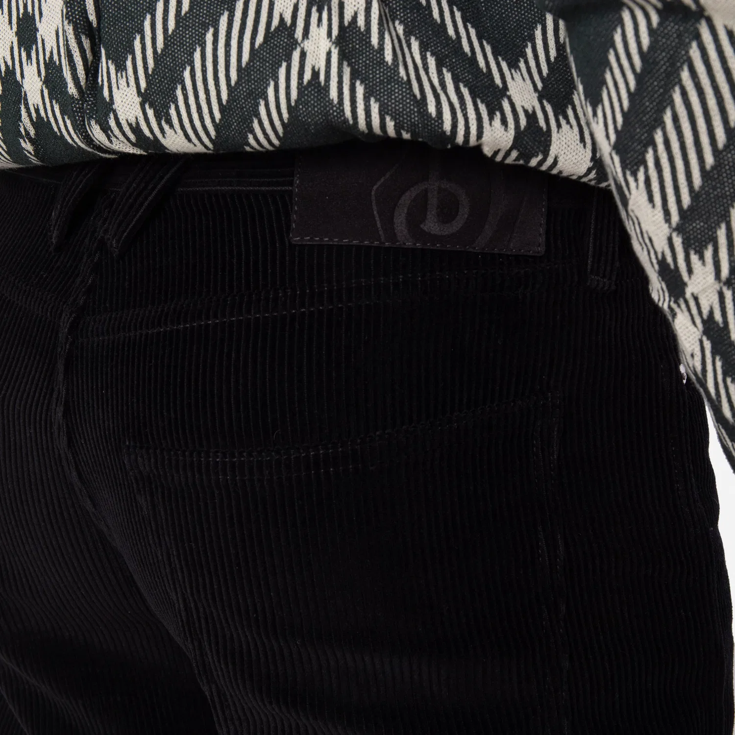 Брюки из вельвета 5 карманов 5-Pocket Corduroy Cotton Pants Burberry, Black — фото 3