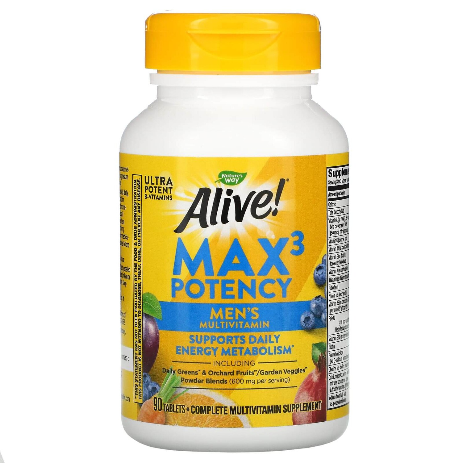 

Мультивитамины для мужчин Max3 Potency 90 таблеток, Nature's Way