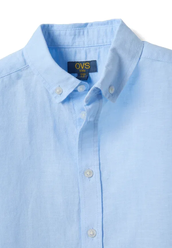 Рубашка с коротким рукавом Shirt Ovs, Light Blue, светло-голубой — фото 3