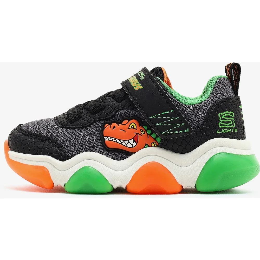 Детские кроссовки для мальчиков со светодиодной подсветкой Mighty Glow 2.0-Dino-Bolt Skechers