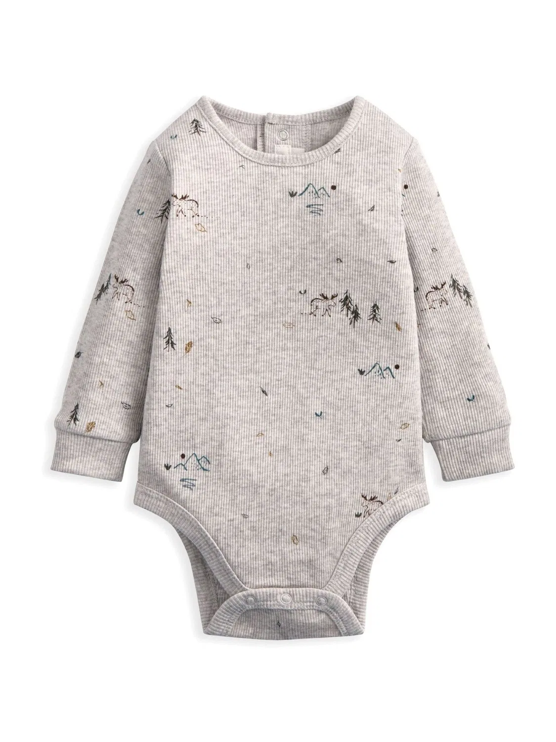Комплект из комбинезона и боди с лосем Mamas & Papas, зеленый — фото 4