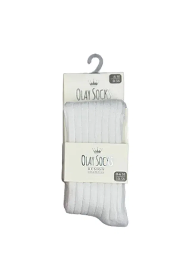 Детские колготки хлопковые Olay Socks, White