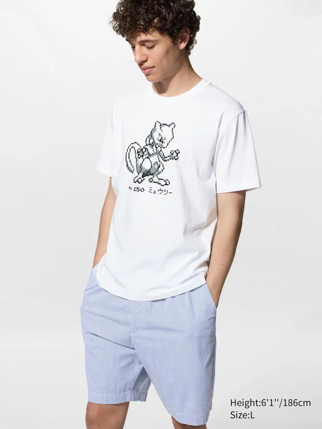 Футболка Uniqlo Pokémon UT, с графическим принтом, белый