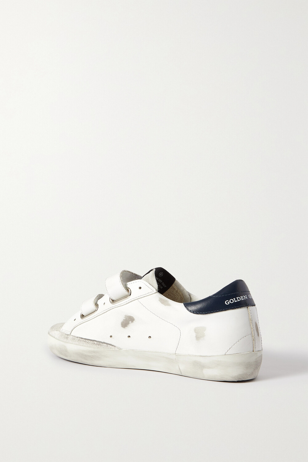 GOLDEN GOOSE кроссовки Old School из кожи с эффектом потертости, белый