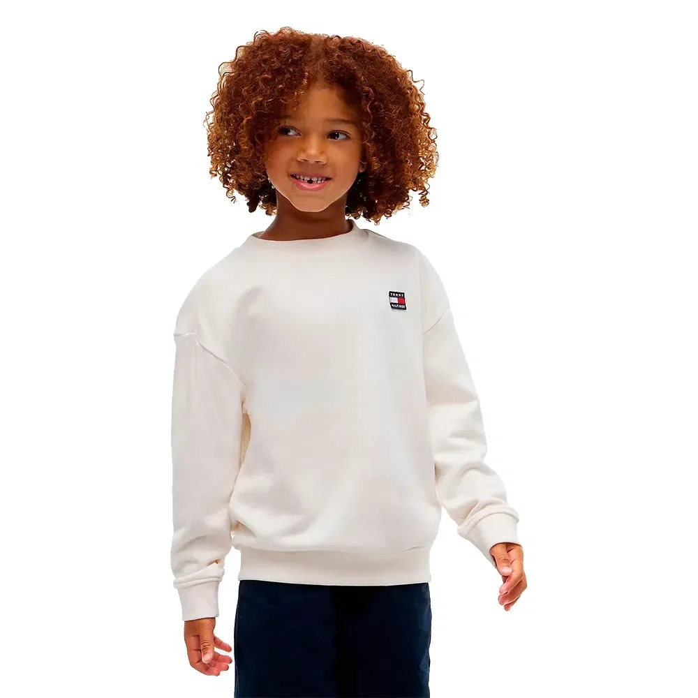 Детский свитшот хлопковый Tommy hilfiger KS0KS00757, White