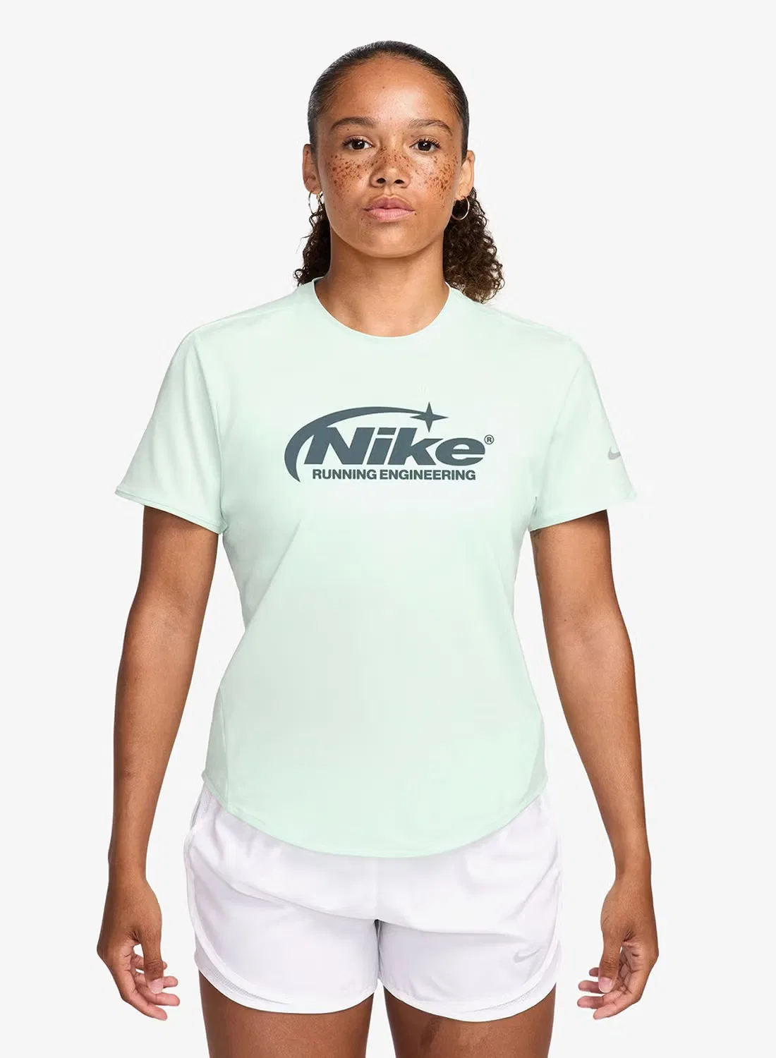 Футболка с принтом Nike Swift Dri-FIT Disrupt, едва зеленый