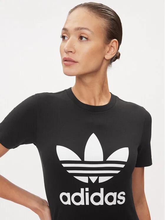 Футболка standard fit adicolor Classics Trefoil Adidas, черный — фото 4