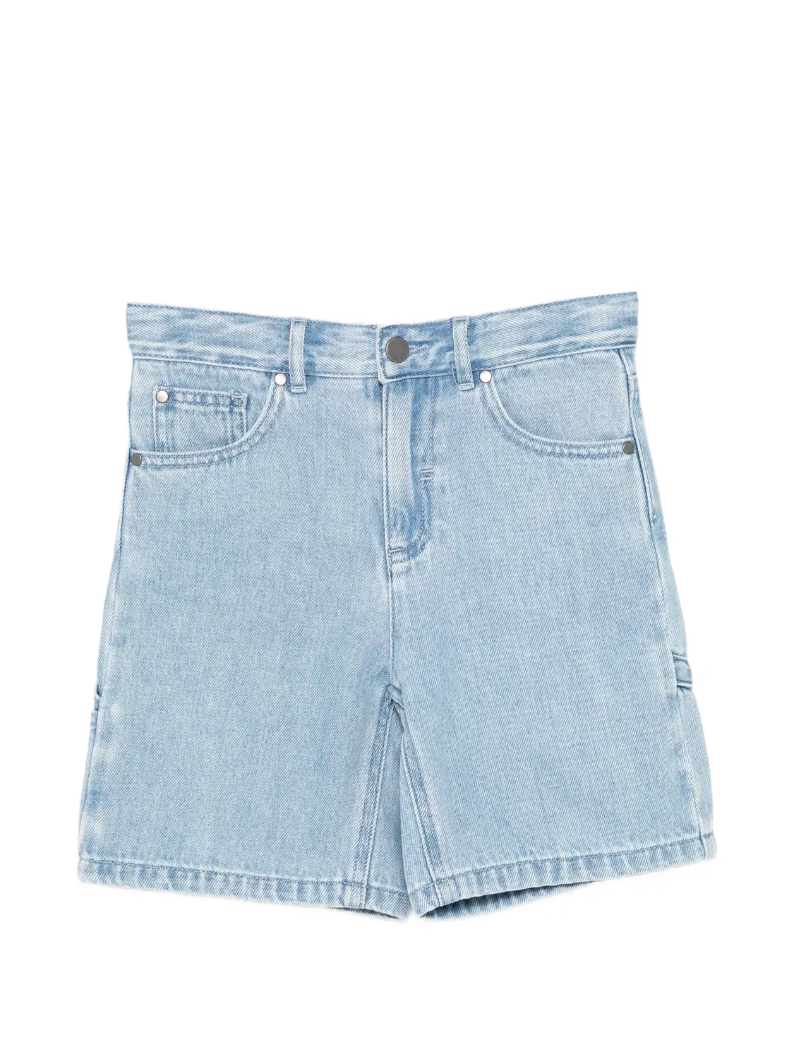 Джинсовые шорты прямого кроя Stella Mccartney Kids, синий