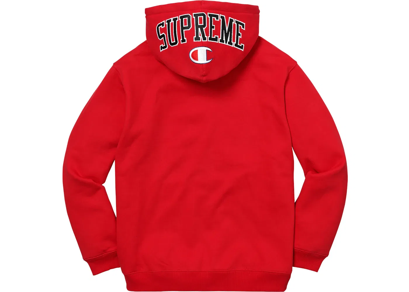 Мужское худи Supreme Champion Arc Logo Zip Up Sweat, красный — фото 2