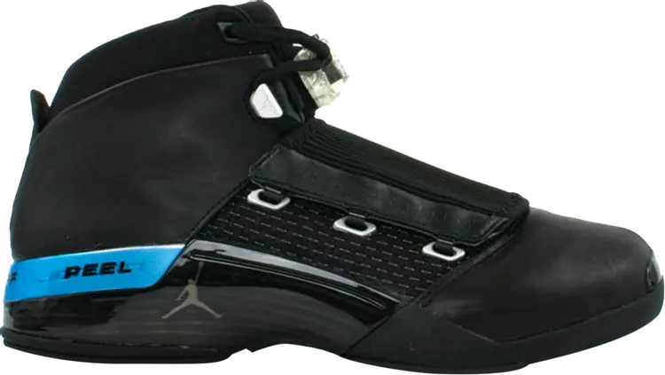 

Кроссовки Air Jordan 17 OG Black Metallic Silver, черный