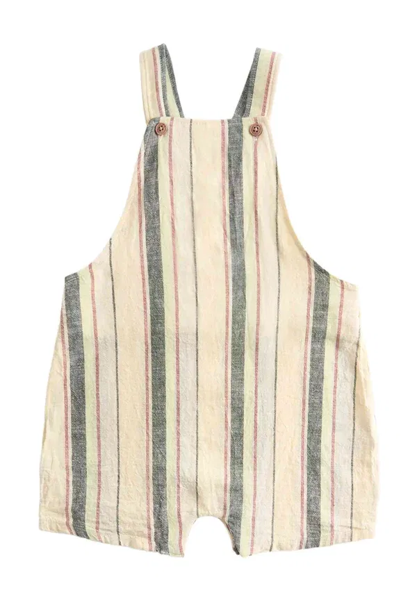 Комбинезон полосатый Dungarees Marks & Spencer, green mix, зеленый
