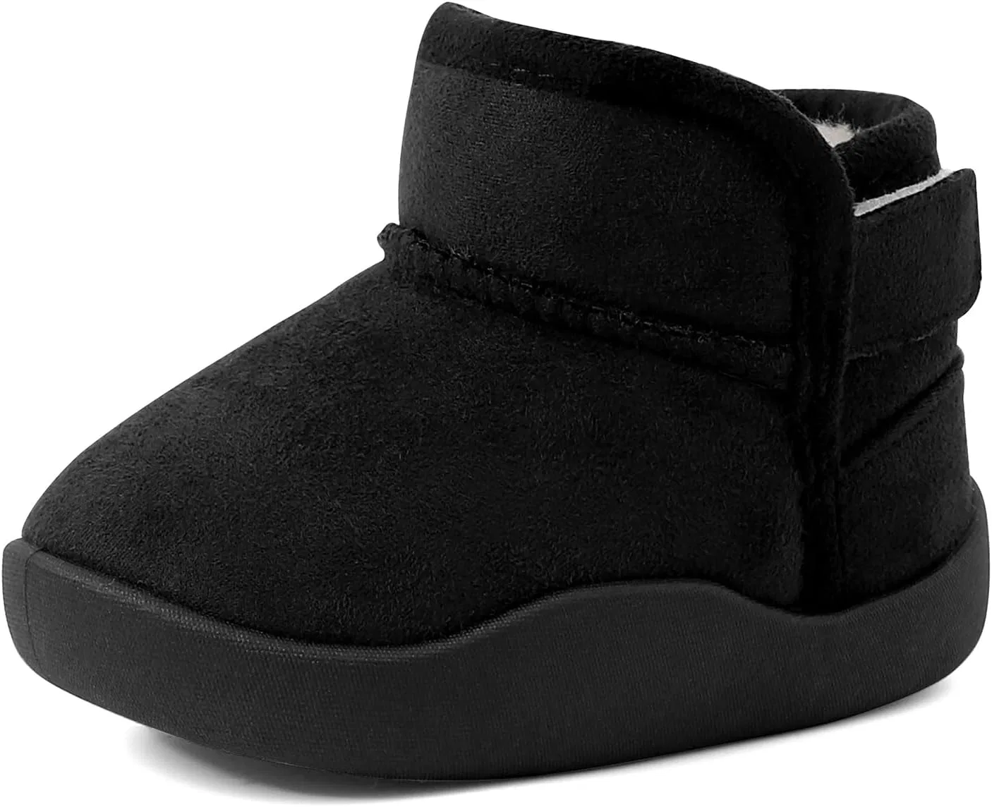 Детские зимние ботинки с мехом для девочек и мальчиков DUONITITI, Black