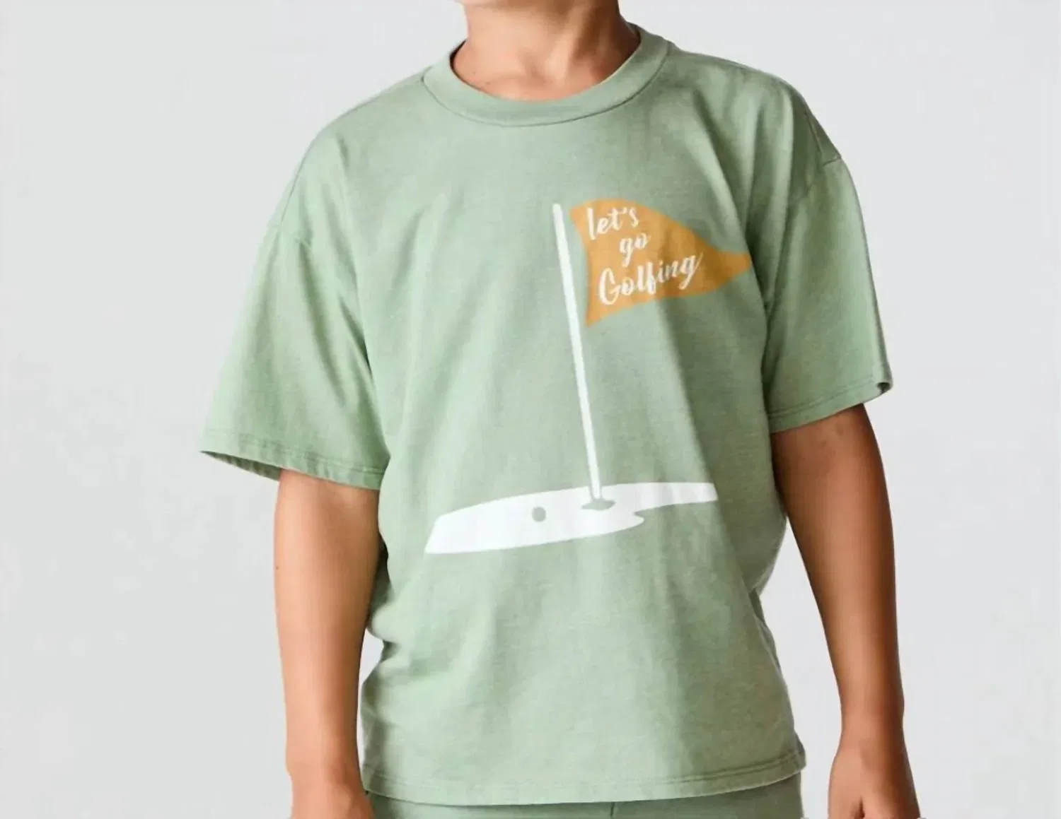 Детская футболка с коротким рукавом и принтом Vintage Jersey Tee Chaser, зеленый