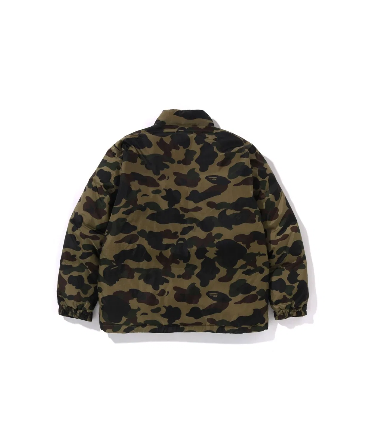 Детский пуховик с камуфляжным принтом 1ST CAMO A BATHING APE, Green — фото 2