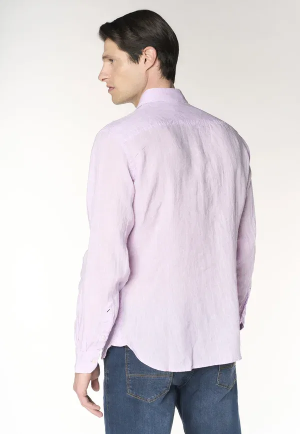 Рубашка из льна Shirt U.S. Polo Assn., розовый — фото 3