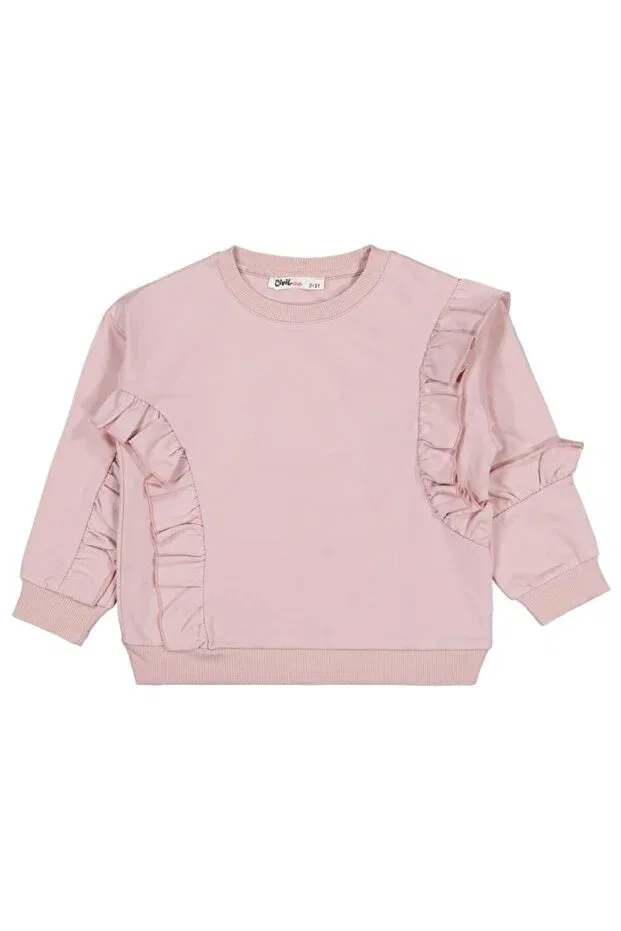 Детские свитшот для девочек с длинным рукавом Civil Girls, Light Rose Dried