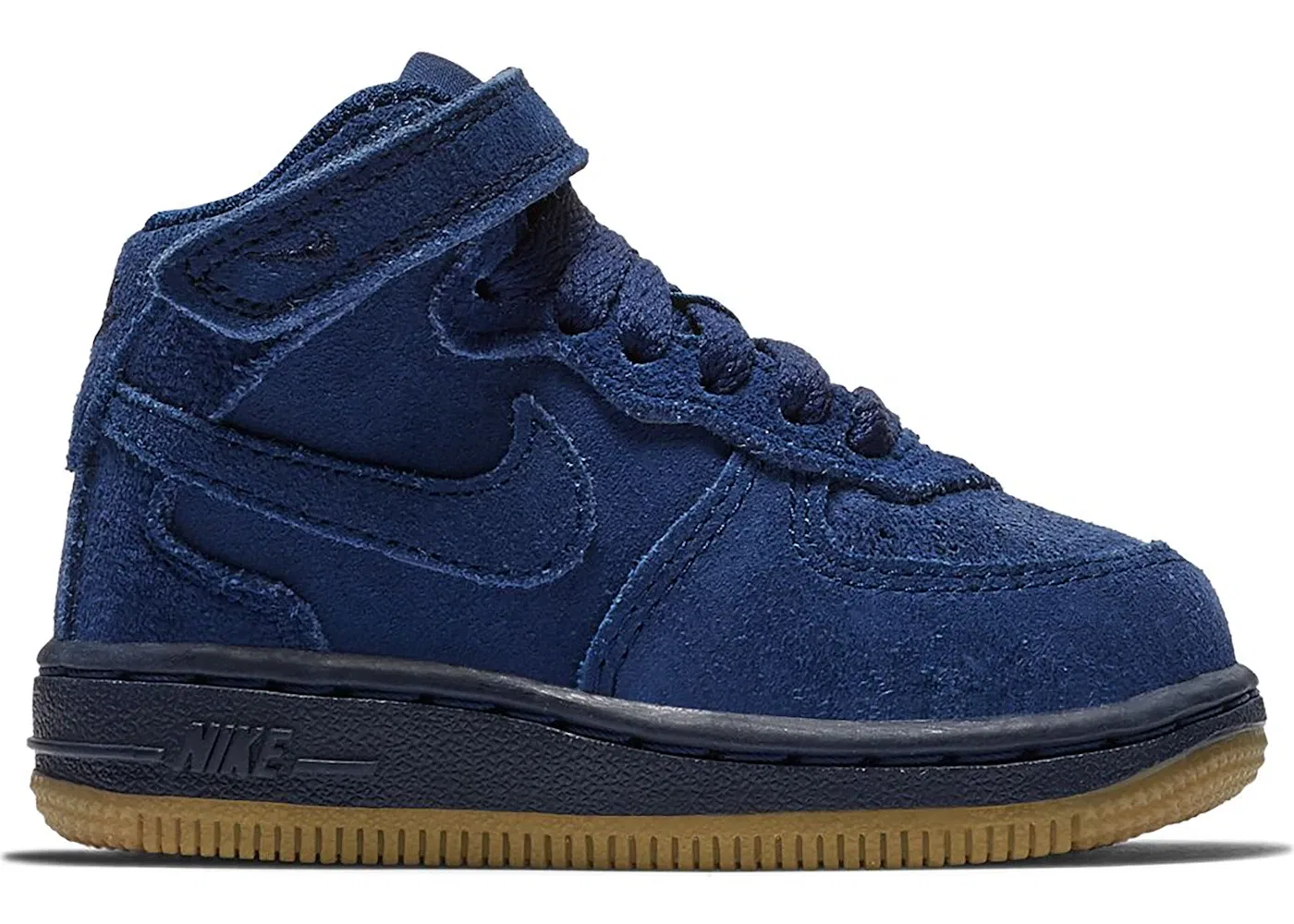 Детские кроссовки Lifestyle Nike Air Force 1 Mid, Blue Void/Gum Light Brown-Blue Void