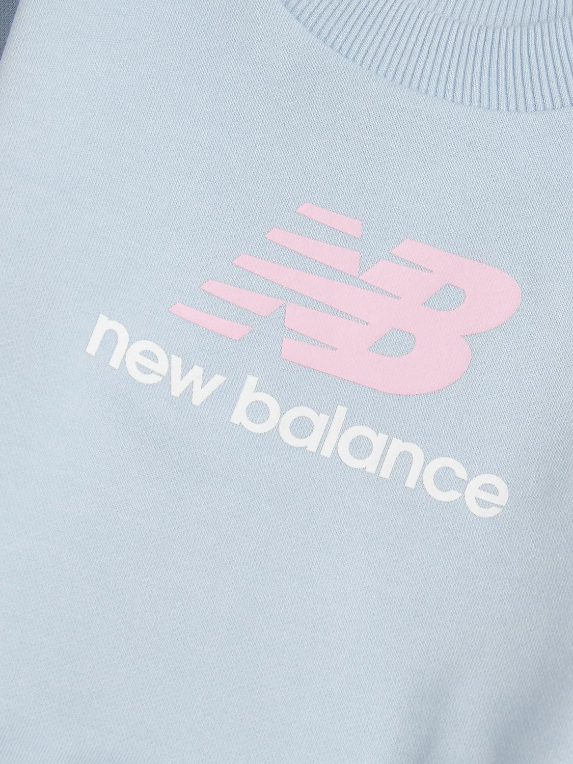 Свитшот с логотипом Stacked NB New Balance, синий — фото 3