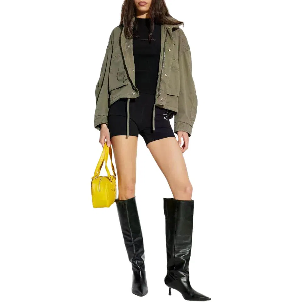 Женская куртка с вышитым логотипом Alexander Wang, Green — фото 3