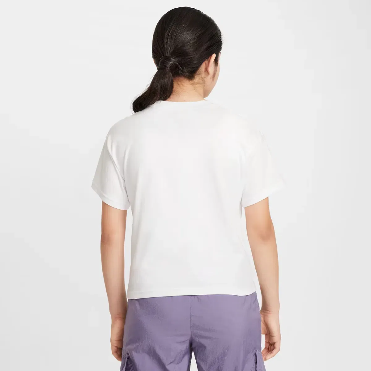 Детская футболка для девочек хлопковая Essential Lbr Nike, Blanco — фото 2