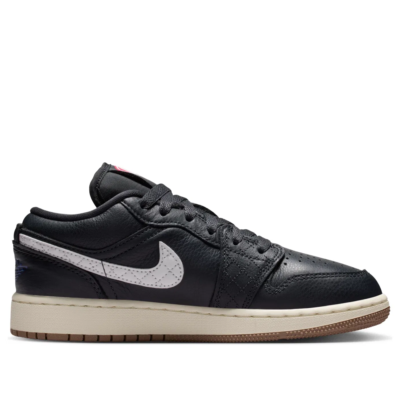 Детские кроссовки с низким верхом Air Jordan 1 Low SE Off Noir Sail Game Royal, черный — фото 4