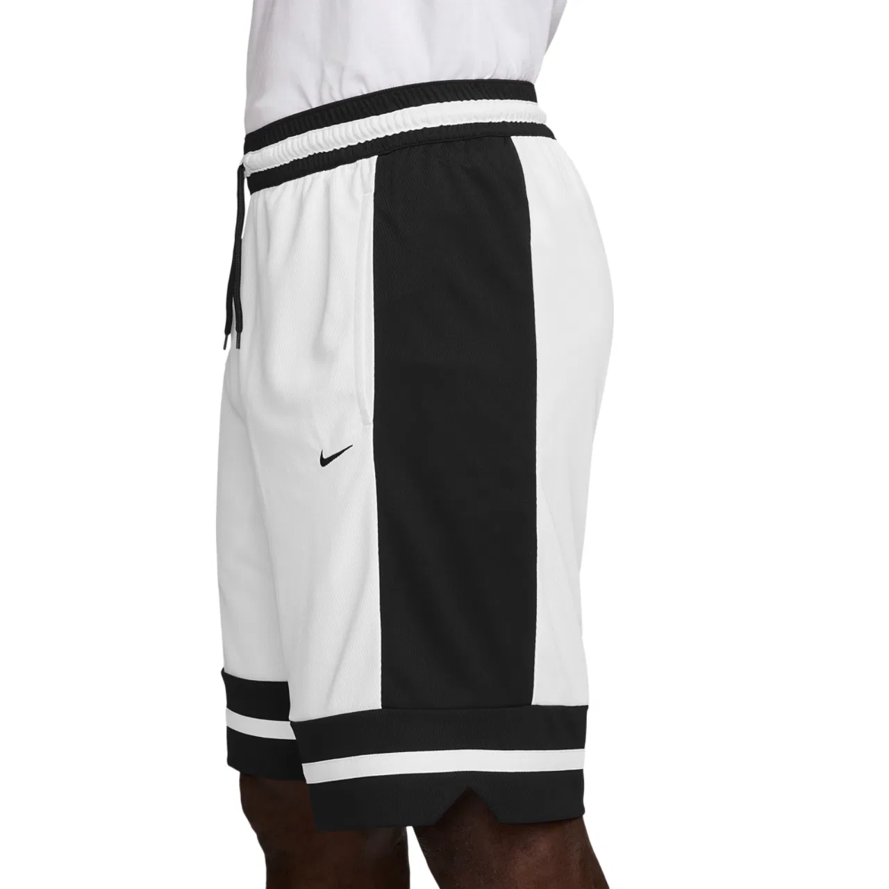 Мужские баскетбольные шорты с влагоотводящей технологией Dri-FIT GM Classic 10 Nike, белый/черный — фото 3