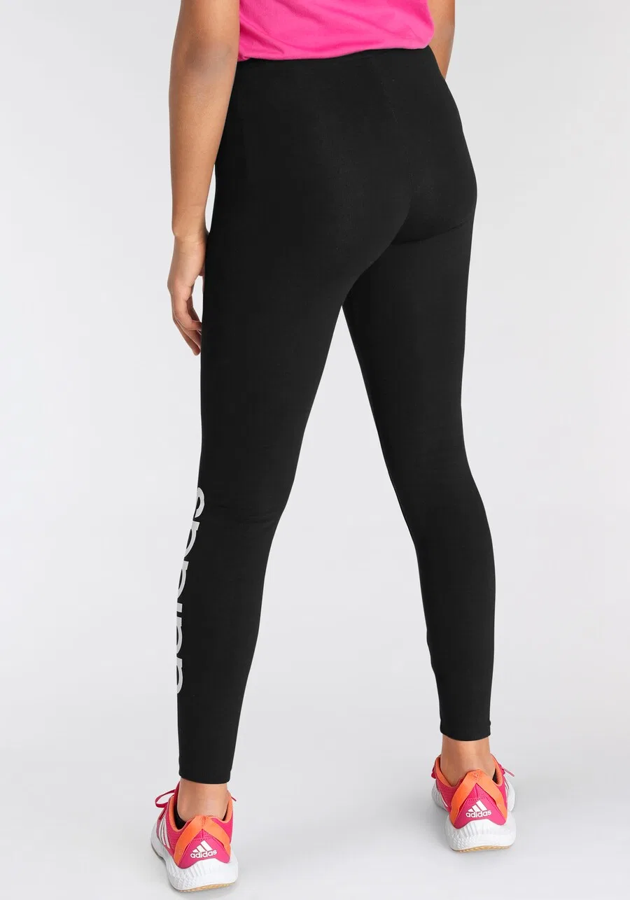 Спортивные узкие брюки ADIDAS SPORTSWEAR «Essentials» черного цвета — фото 4
