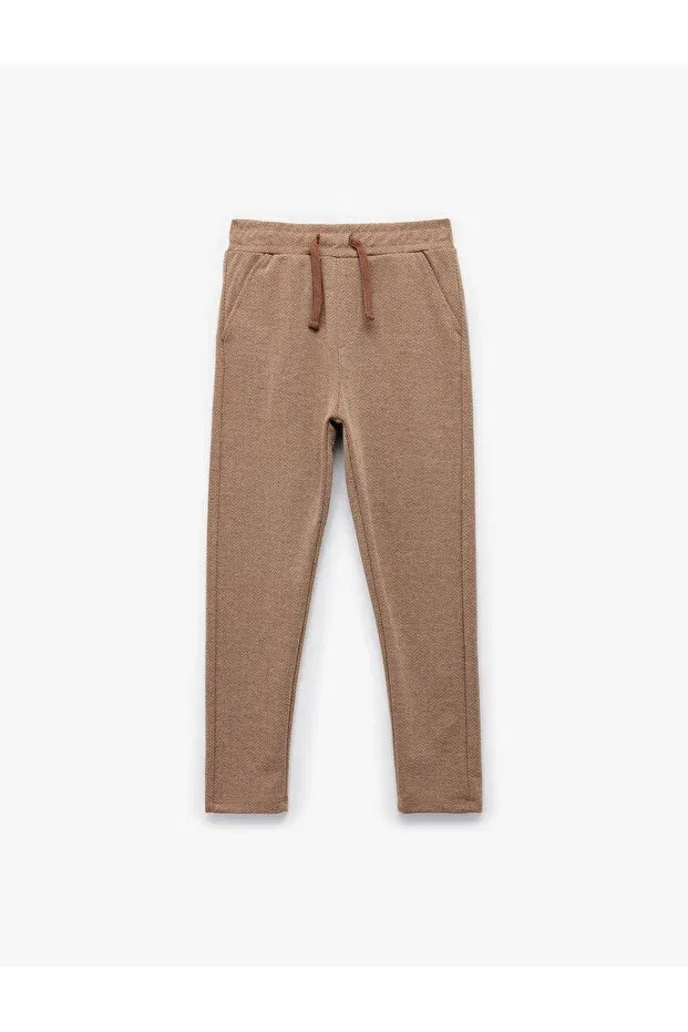Детские спортивные штаны для мальчиков прямого кроя Koton, Brown