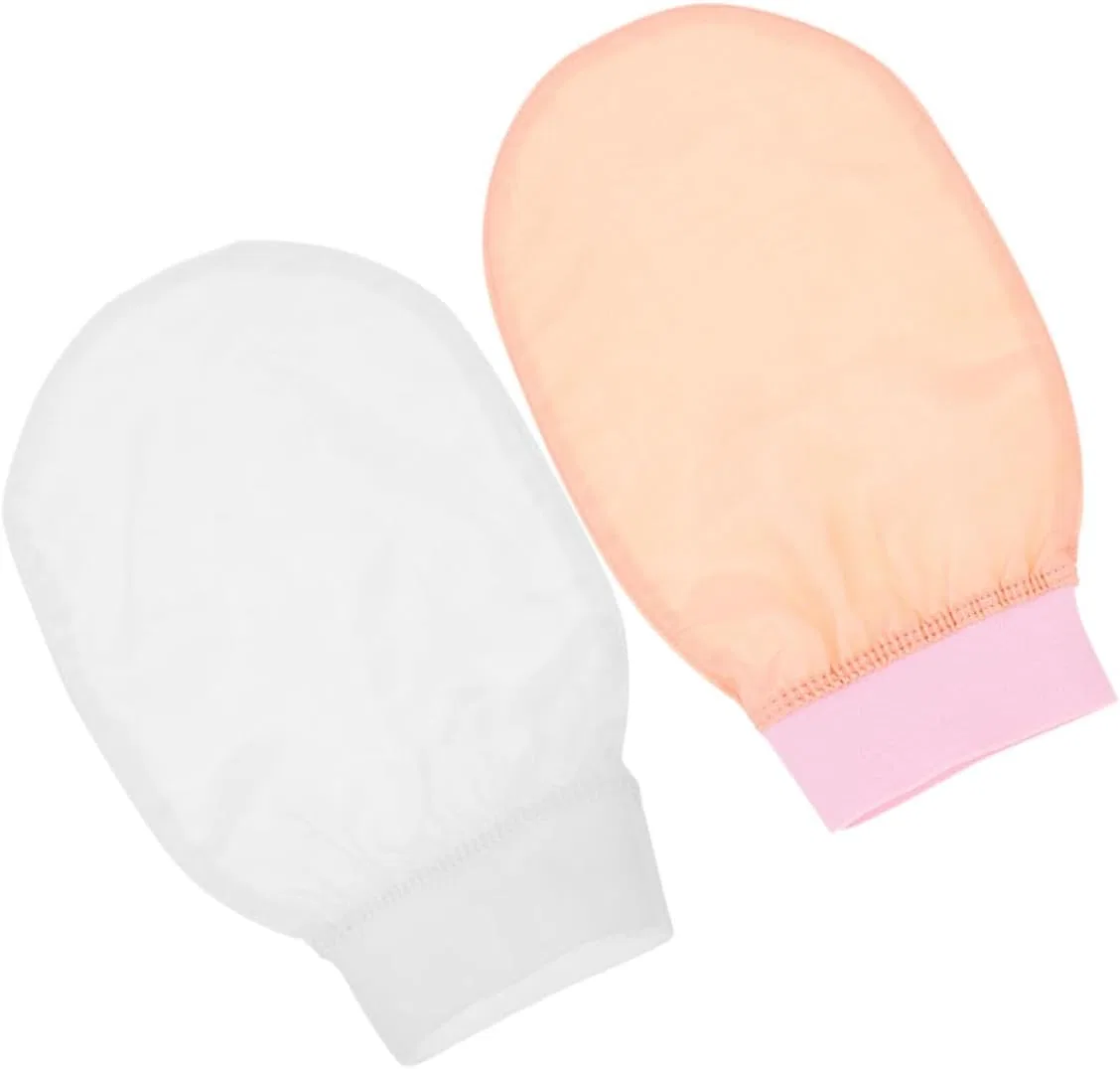 Пилинг-перчатка из искусственного шелка, Beatifufu, 2 шт, 20x15 см, Розовый