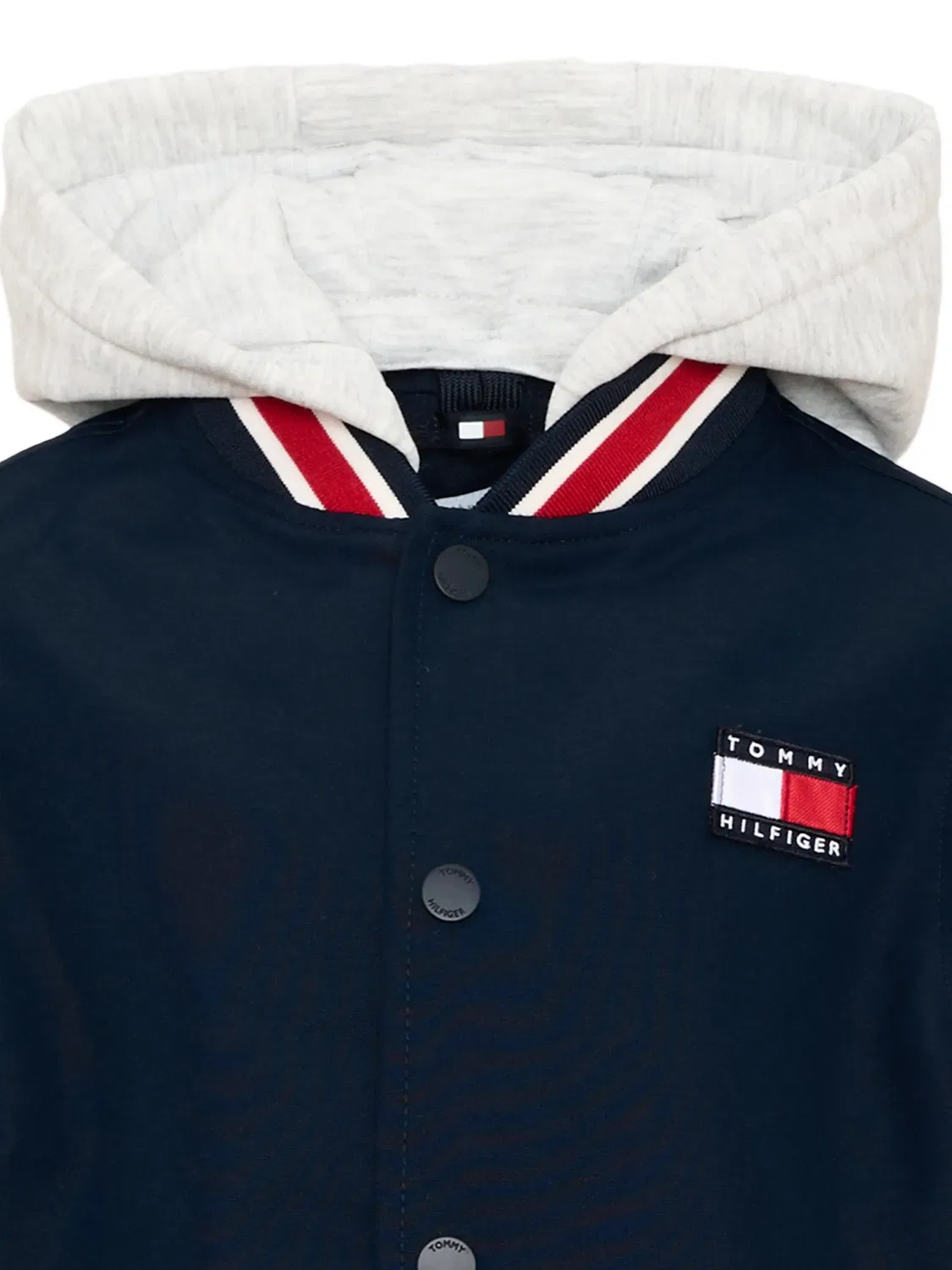 Бомбер с капюшоном Tommy Hilfiger Junior, синий — фото 3