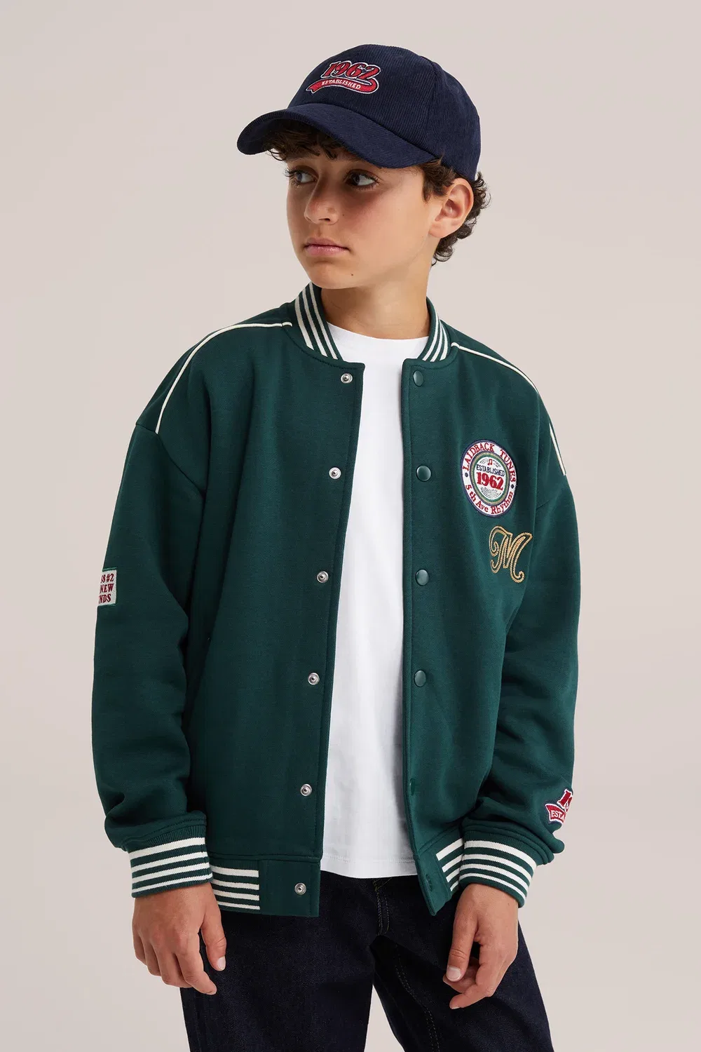 Куртка-Бомбер We Fashion, Dark Green — фото 3