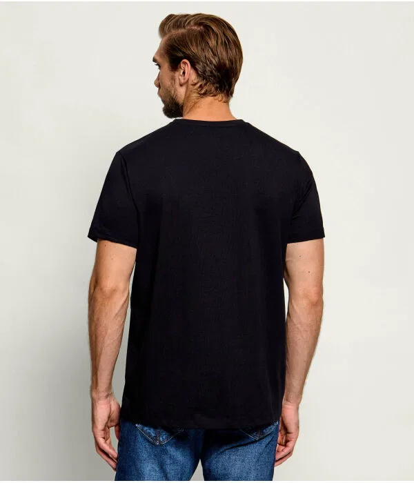 Мужская футболка хлопковая T-Shirt 365 BOSS, черный — фото 3