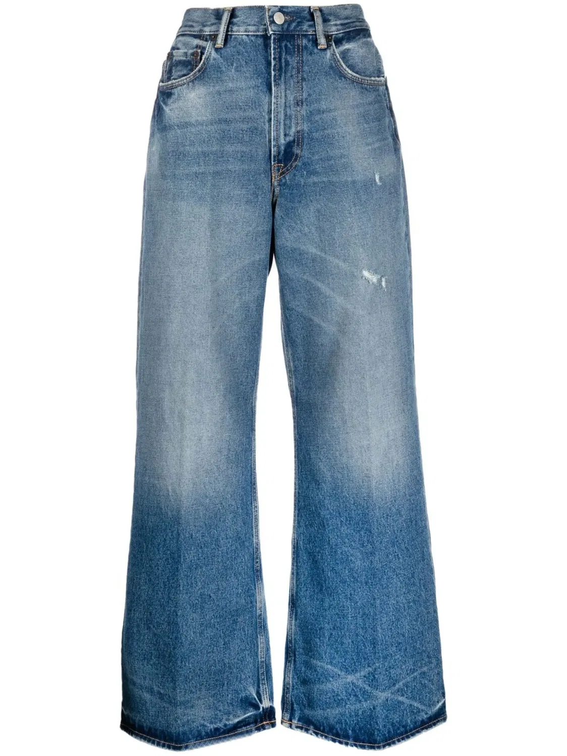 Широкие джинсы, синие Acne Studios, синий