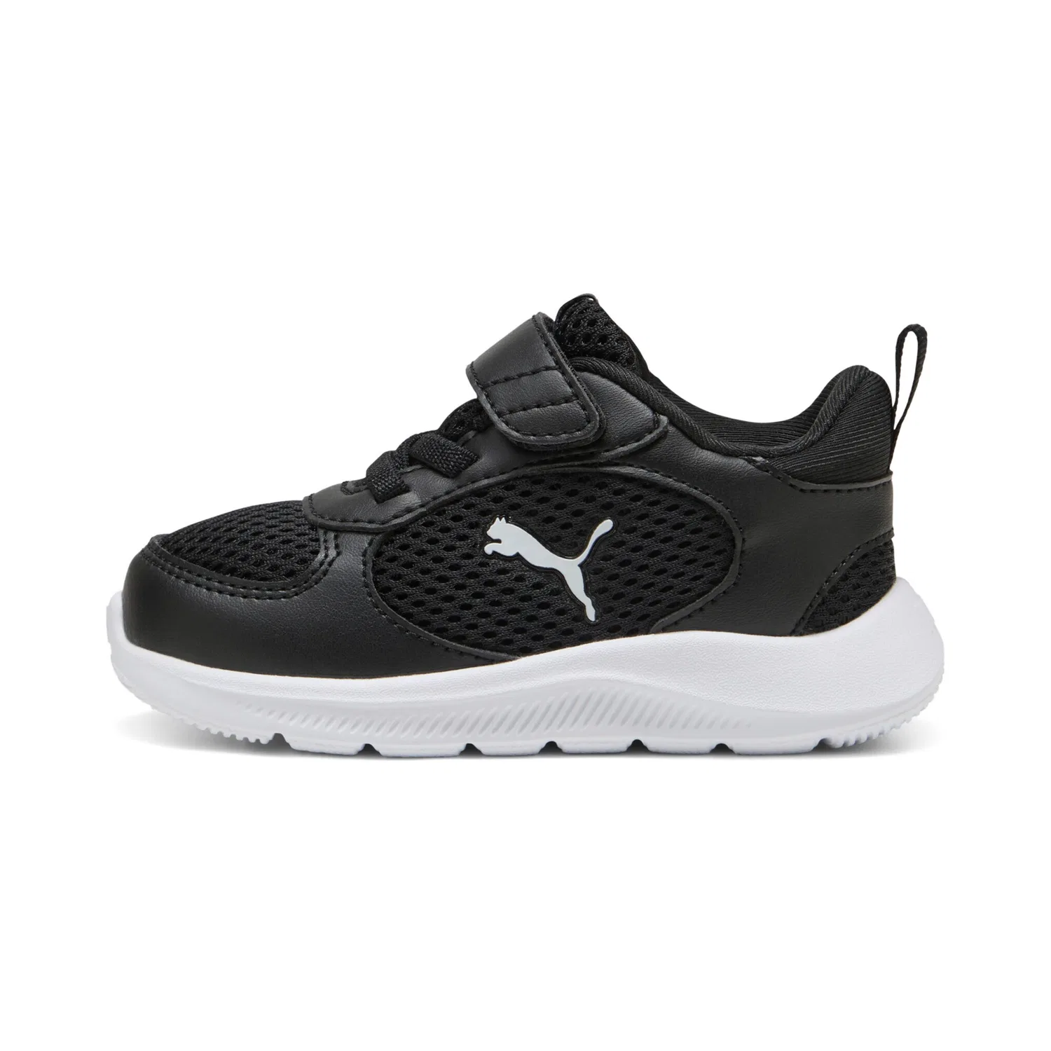 Детские кроссовки с комбинированной застежкой Fun Racer 2 AC INF PUMA, Black/White — фото 2