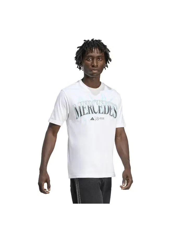 Футболка с принтом Mercedes - AMG Petronas Formula One Adidas, белый — фото 4