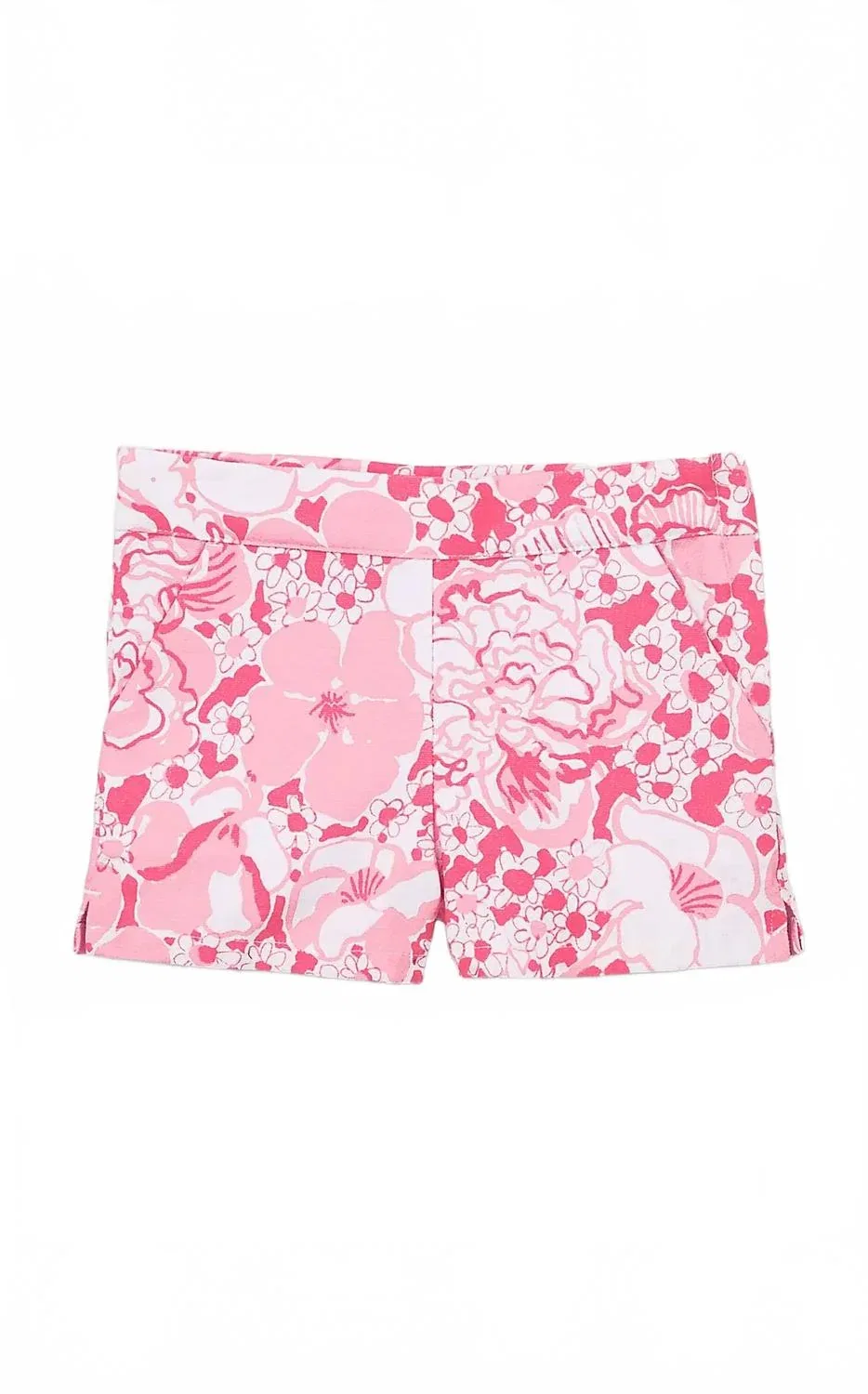 Детские шорты для девочек с принтом Clementine Lilly Pulitzer, Conch Shell Pink Burst Of Joy — фото 3