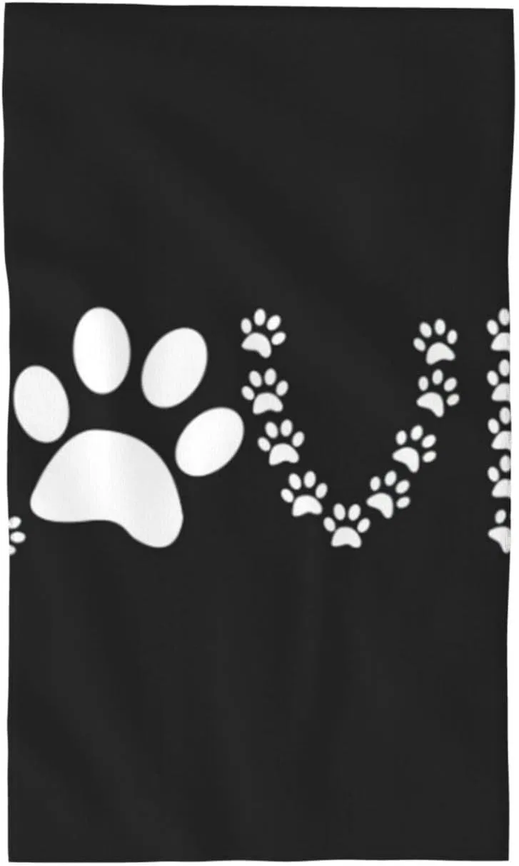 Салфетка для лица BAFAFA с принтом Lover Dog Paw, 27.5 × 40.6 см