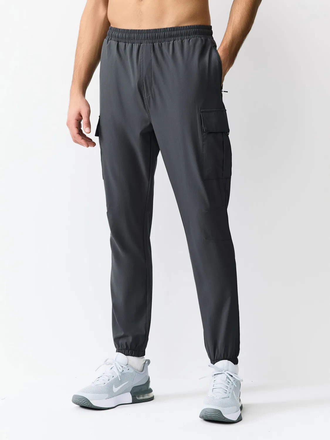 Джоггеры Active Cargo Slim Fit Next, серый сланец
