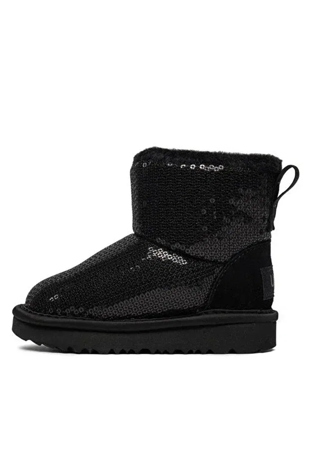 Детские ботинки для девочек с коротким каблуком Ugg, Black — фото 4