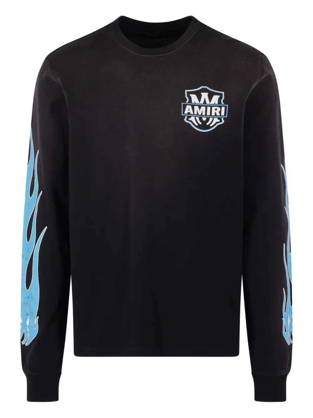 

Футболка с длинными рукавами и графическим принтом Amiri, черный