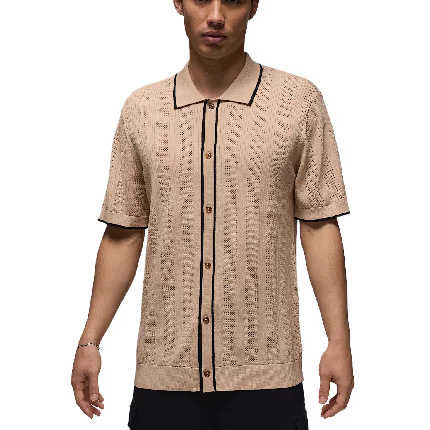 Мужской трикотажный свитер для гольфа с пуговицами, Linen, Sport Jordan