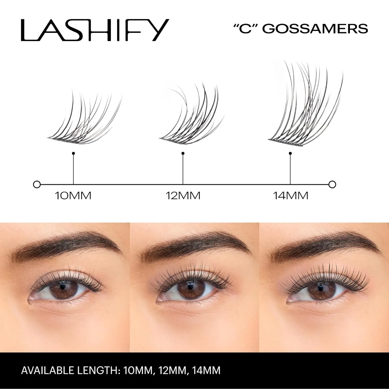 Рефилл ресниц Lashify Curl Gossamer 12mm, Black — фото 4